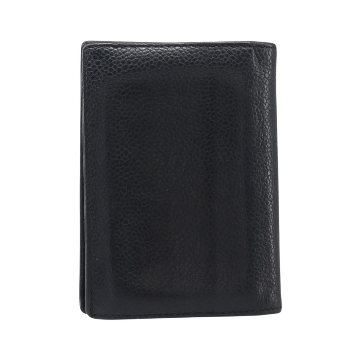 Chanel Timeless Bifold Card Case Caviar, Black, Leather, Card Holder