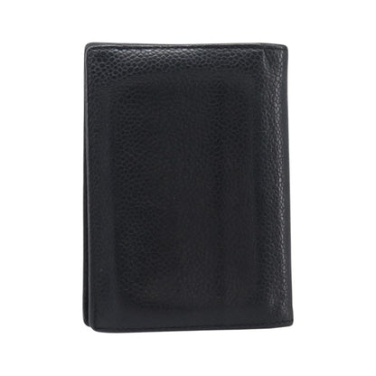 Chanel Timeless Bifold Card Case Caviar, Black, Leather, Card Holder