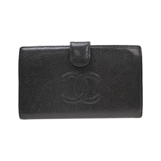 Chanel Timeless CC French Caviar, Black, Leather, Wallet