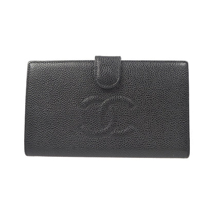 Chanel Timeless CC French Caviar, Black, Leather, Wallet