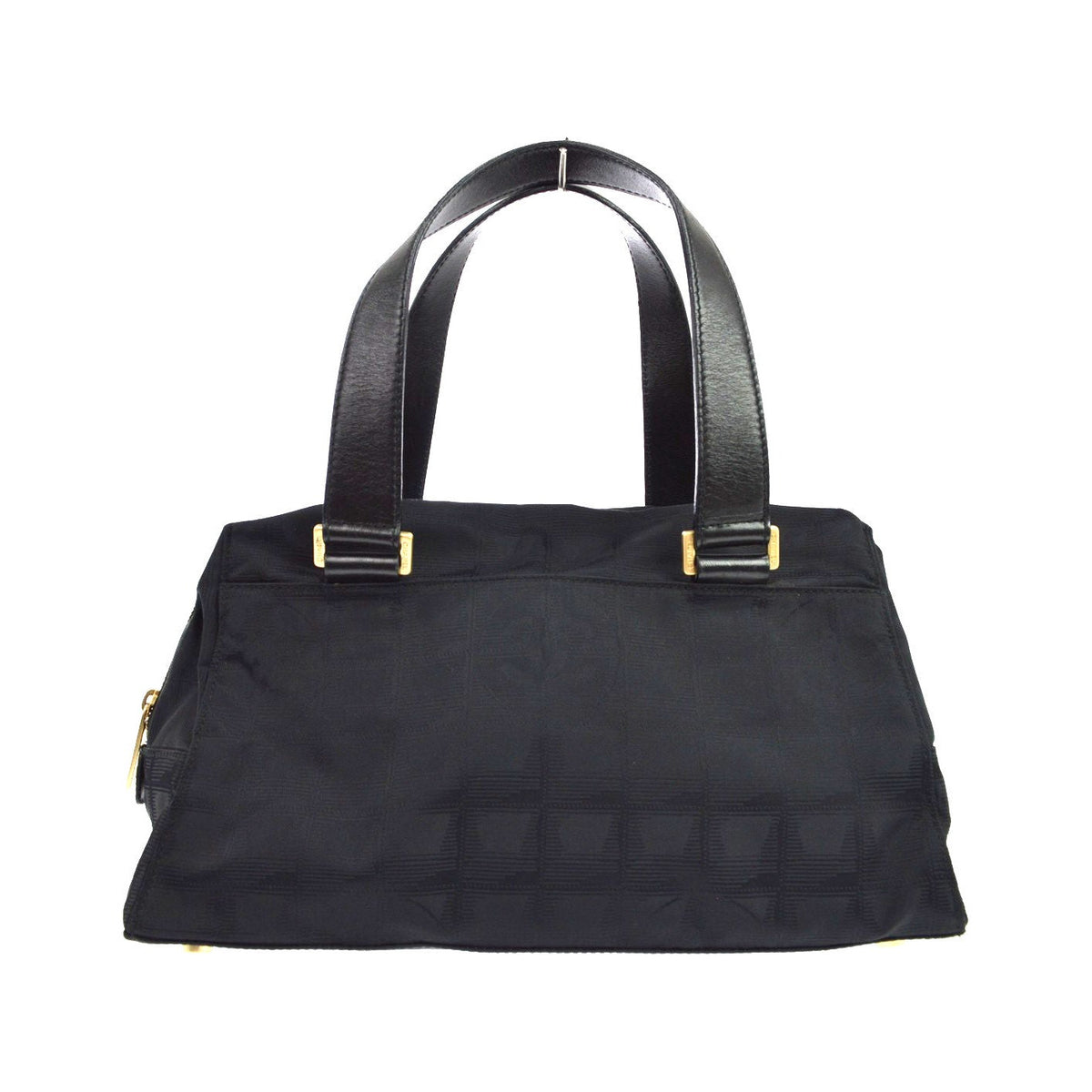 Chanel Travel Line Boston Nylon, Black, Nylon, Travel Bag
