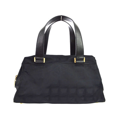 Chanel Travel Line Boston Nylon, Black, Nylon, Travel Bag
