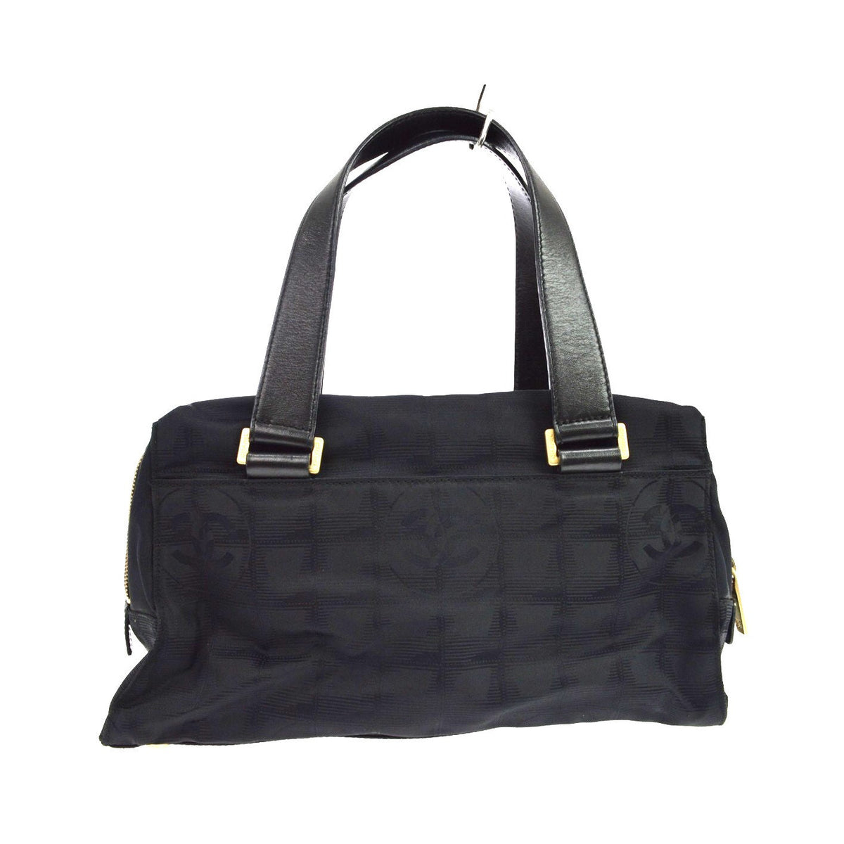 Chanel Travel Line Boston Nylon, Black, Nylon, Travel Bag