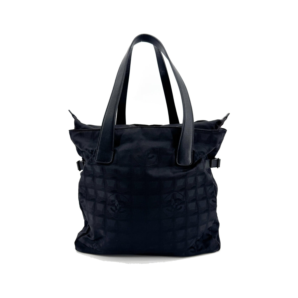 Chanel Travel Line Nylon, Black, Nylon, Tote Bag