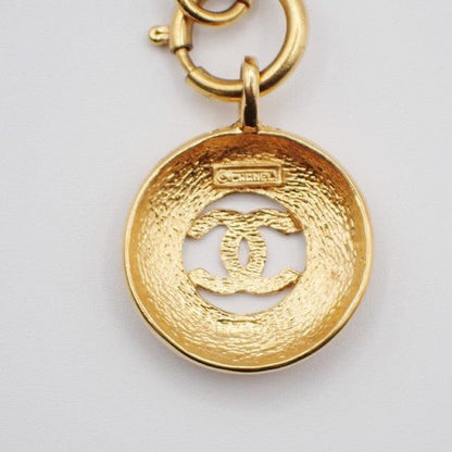 Chanel Vintage CC Round Cut - Out Pendant Necklace - Brandsamsara