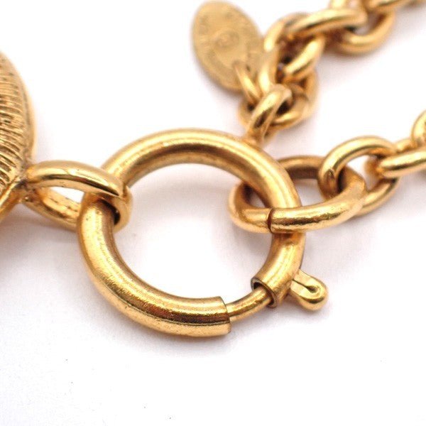 Chanel Vintage CC Round Cut - Out Pendant Necklace - Brandsamsara