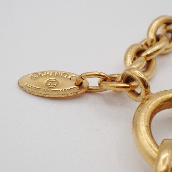 Chanel Vintage CC Round Cut - Out Pendant Necklace - Brandsamsara