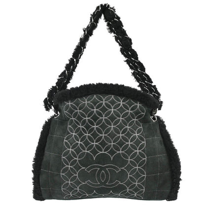Chanel Vintage Embroidered CC Chain Tote - Brandsamsara