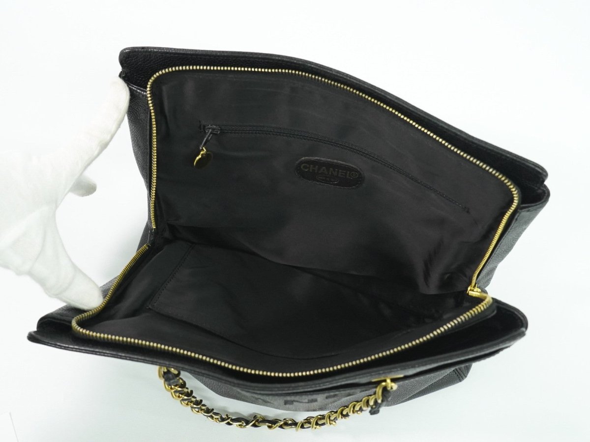 Chanel Vintage Logo Chain Tote - Brandsamsara