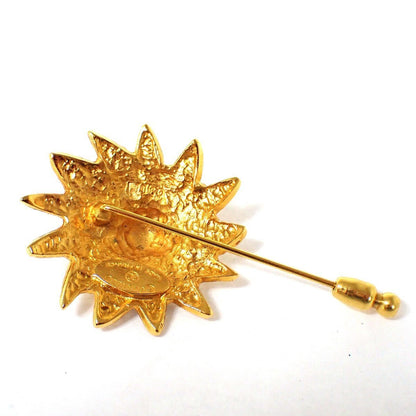 Chanel Vintage Sunburst Lion Head Brooch - Brandsamsara