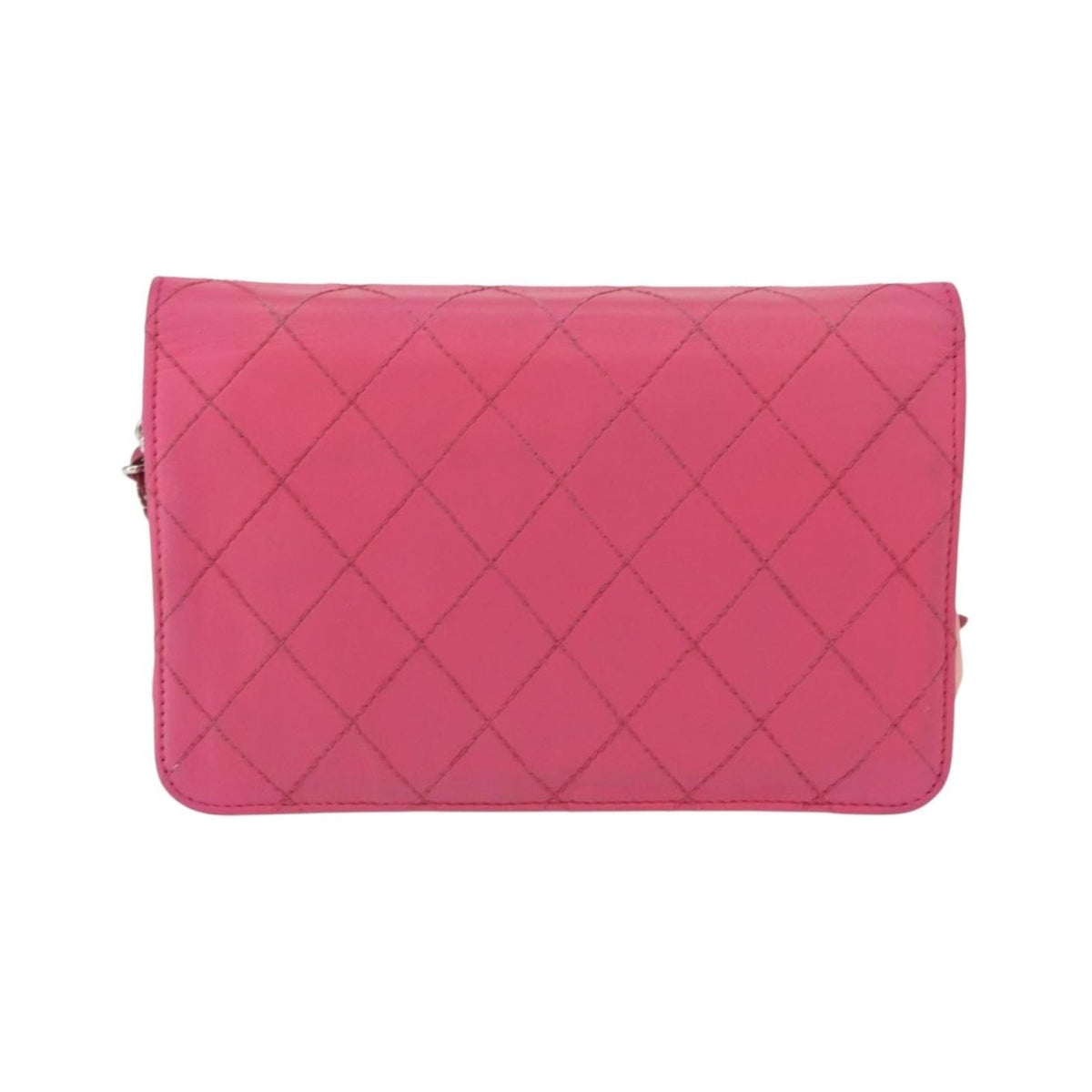 Chanel Wallet on Chain Quilted Ombre Lambskin, Pink, Leather, Crossbody Bag