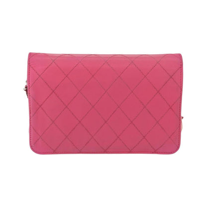 Chanel Wallet on Chain Quilted Ombre Lambskin, Pink, Leather, Crossbody Bag