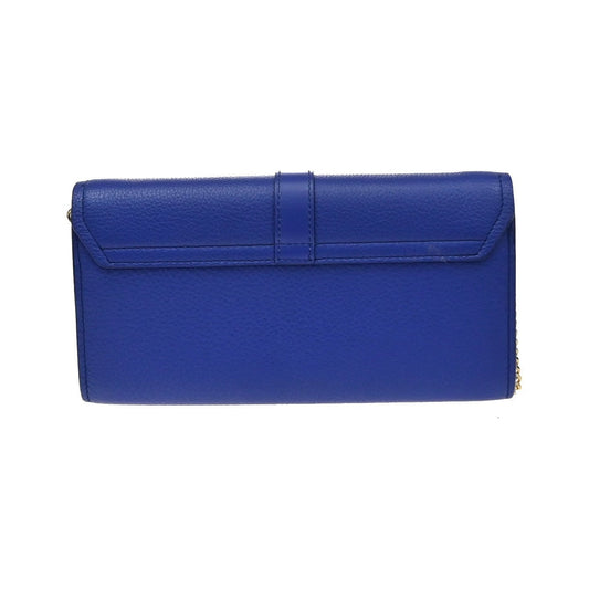 Chloe Aby Chain Leather, Blue, Leather, Shoulder Bag