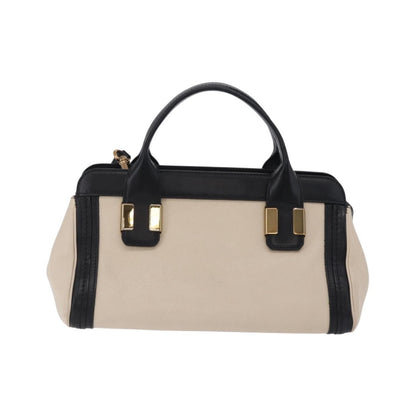 Chloe Alice Satchel Leather, Black, Leather, Handbag