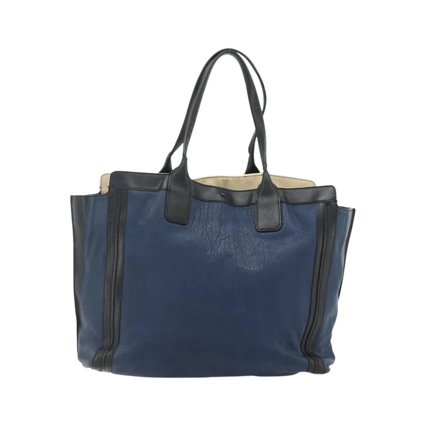 Chloe Alice Tote Leather, Navy, Leather, Tote Bag