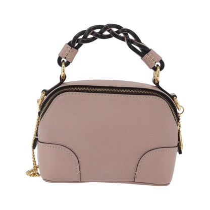 Chloe Daria Chain Leather, Pink, Leather, Handbag