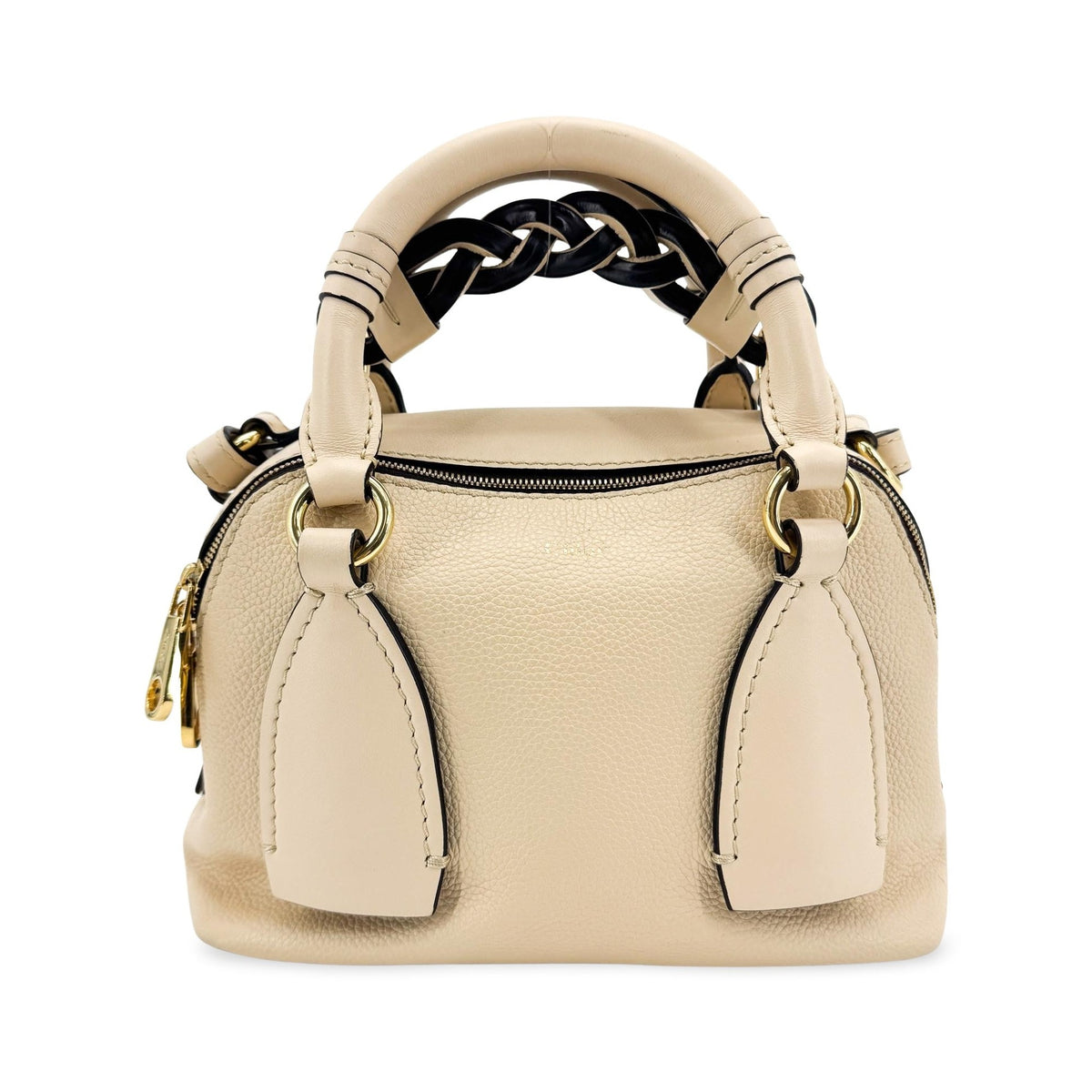 Chloe Daria Leather, Black, Leather, Handbag