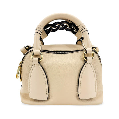Chloe Daria Leather, Black, Leather, Handbag