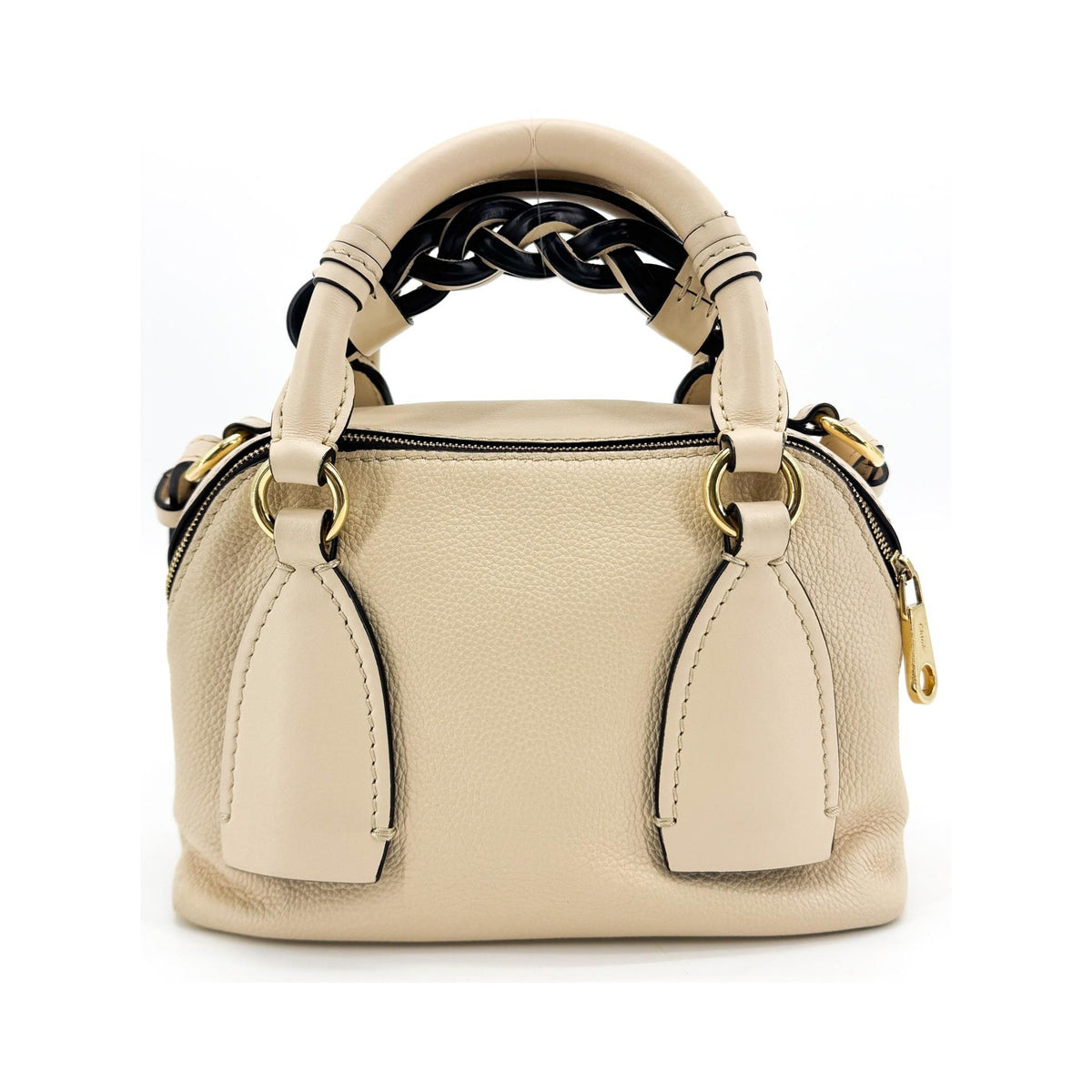 Chloe Daria Leather, Black, Leather, Handbag