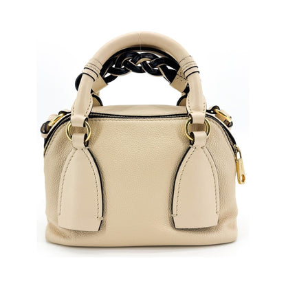 Chloe Daria Leather, Black, Leather, Handbag