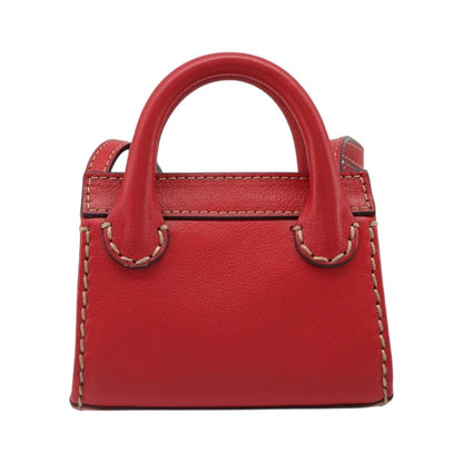 Chloe Edith Leather, Red, Leather, Clutch