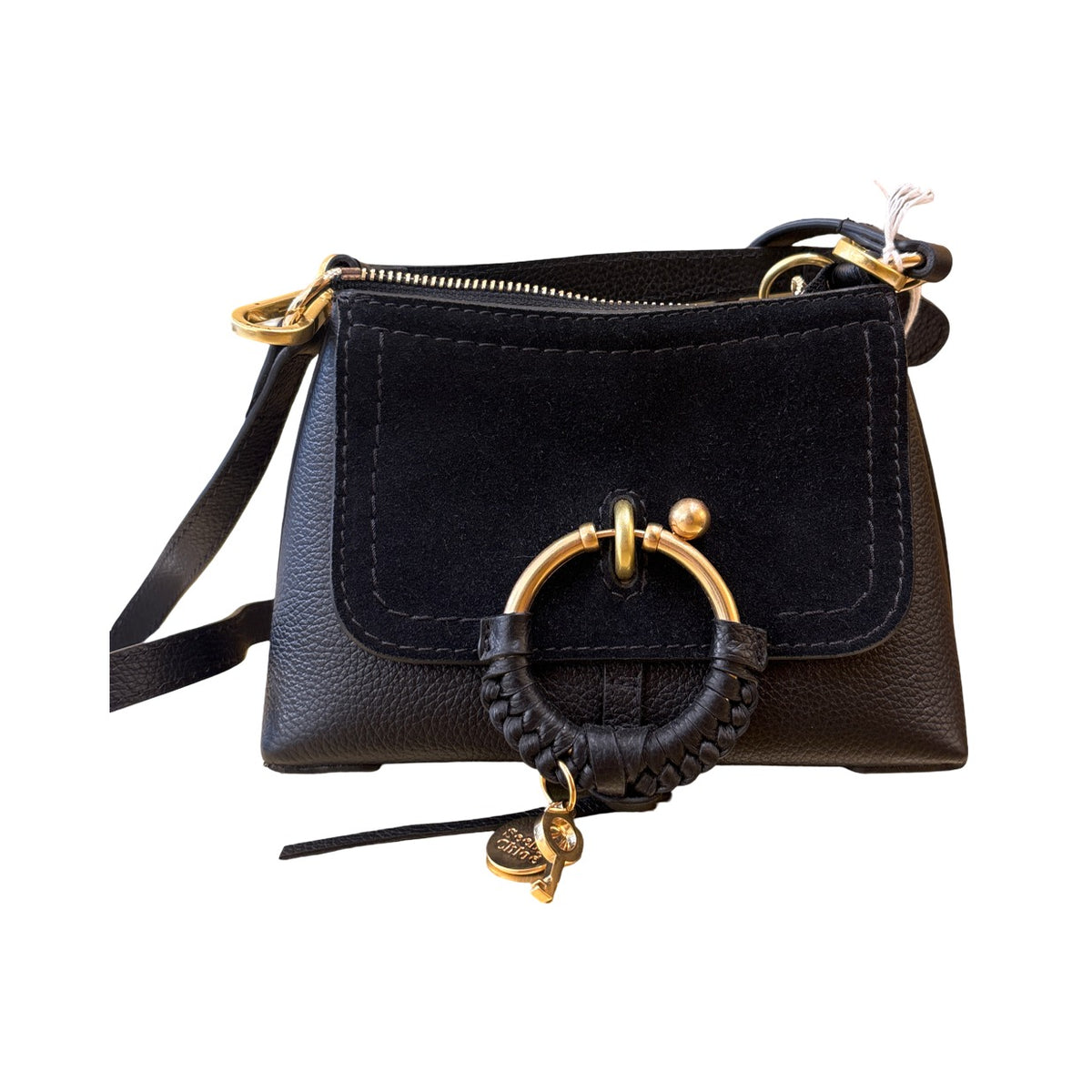Chloe Faye Day Leather, Black, Leather, Handbag
