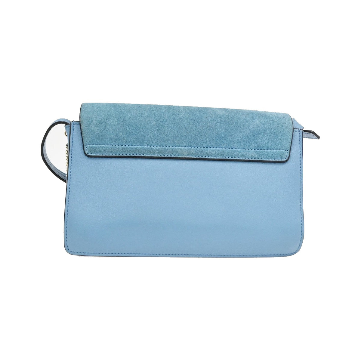 Chloe Faye Leather and Suede, Blue, Leather, Shoulder Bag