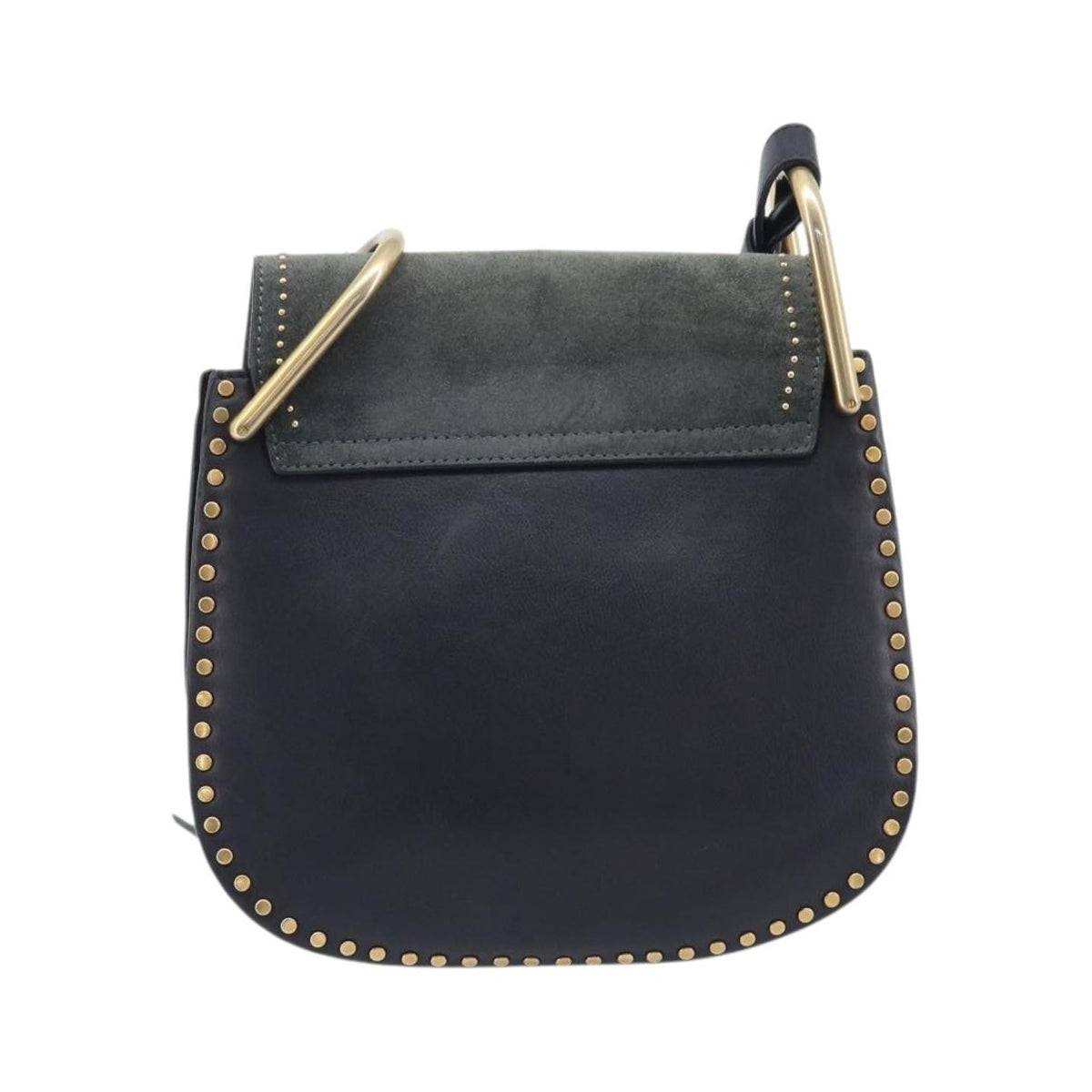 Chloe Hudson Studded Leather, Black, Leather, Handbag