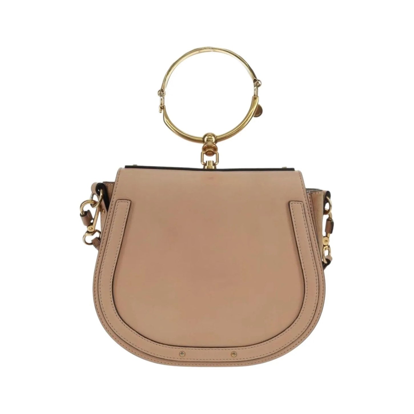 Chloe Nile Leather, Pink, Leather, Handbag