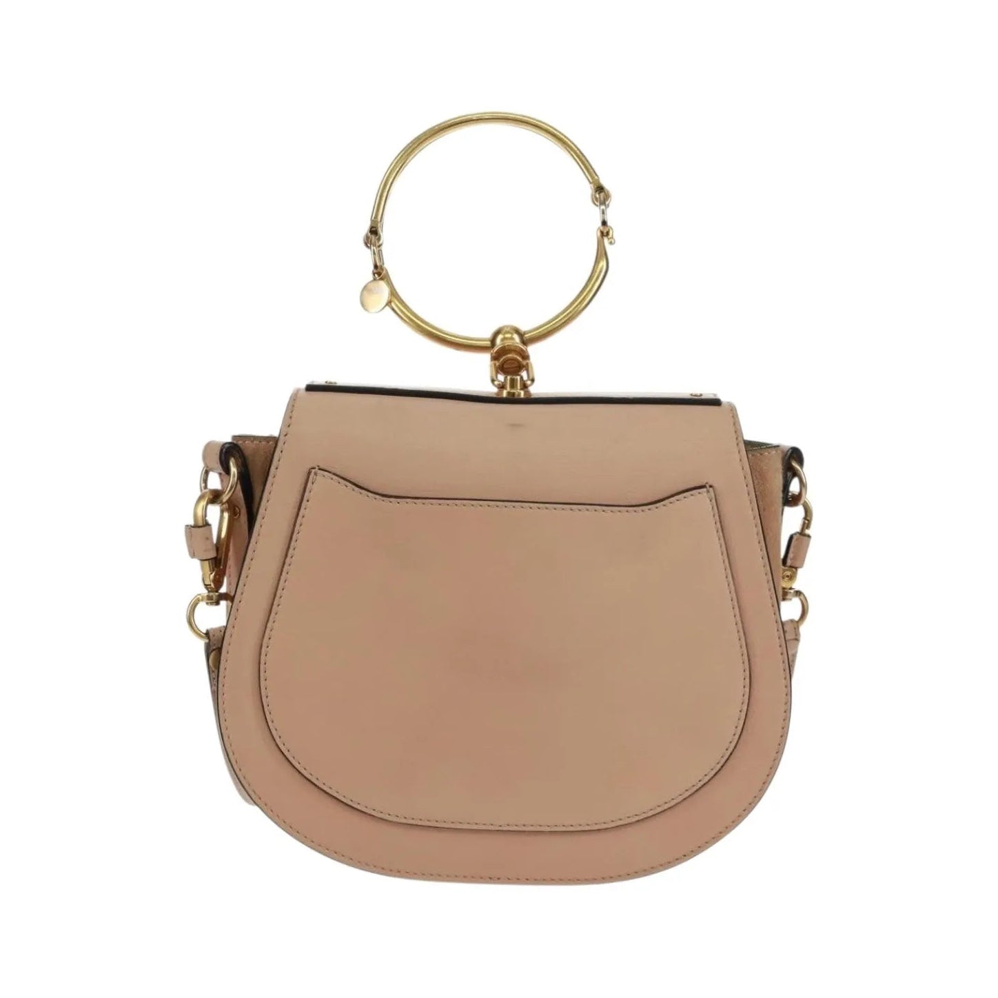 Chloe Nile Leather, Pink, Leather, Handbag