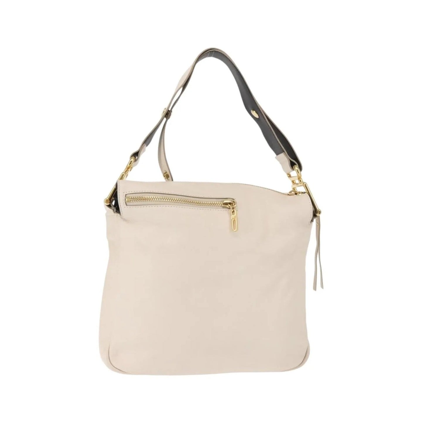 Chloe Vanessa Leather, Beige, Leather, Shoulder Bag