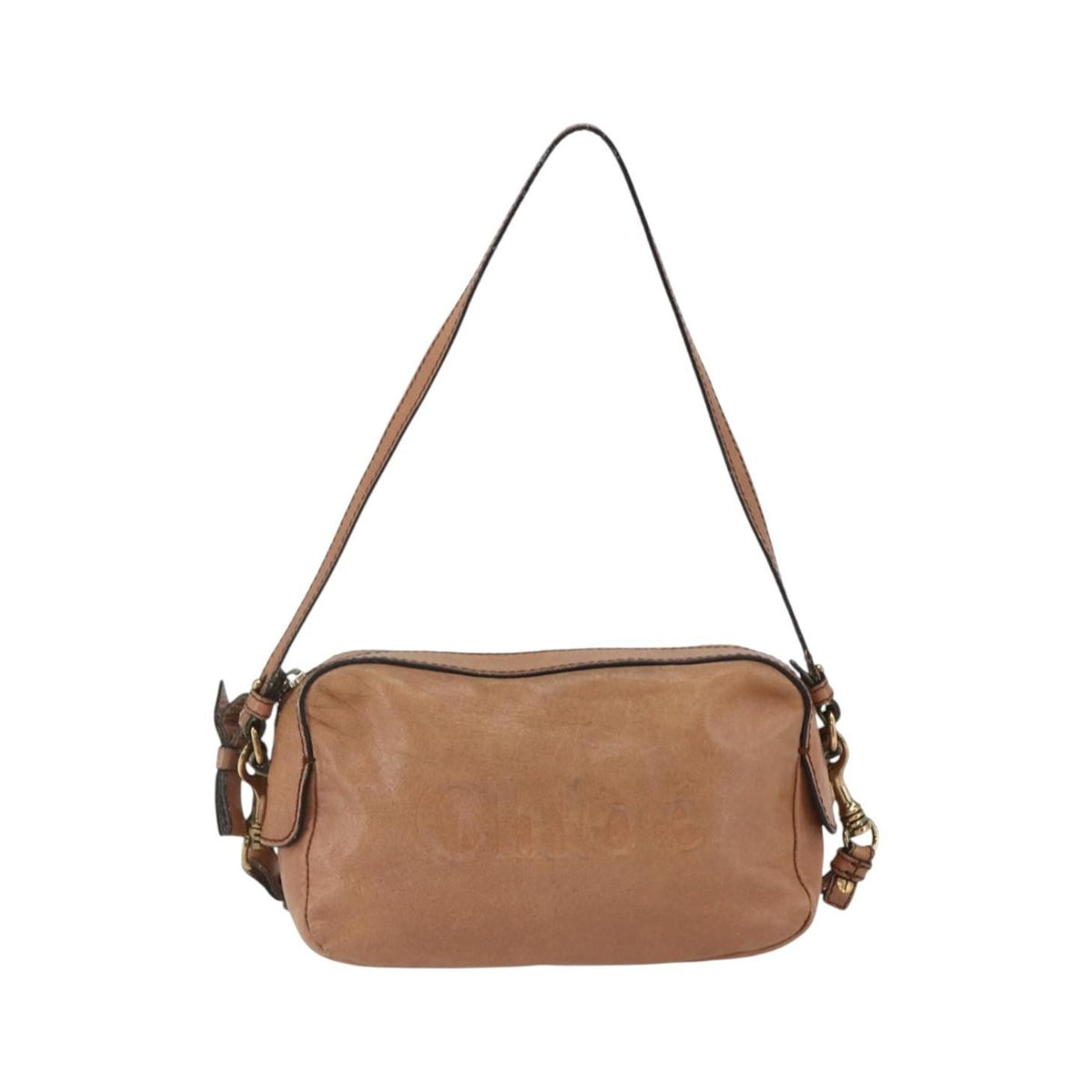 Chloe Vintage Leather, Brown, Leather, Shoulder Bag