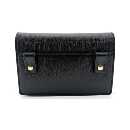 Christian Dior 30 Montaigne 2-in-1 Leather, Black, Leather, Crossbody Bag
