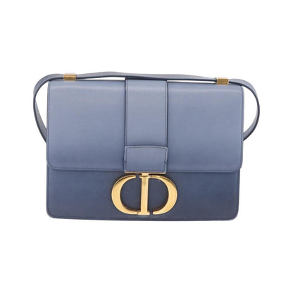 Christian Dior 30 Montaigne Flap Gradient Leather, Blue, Leather, Shoulder Bag