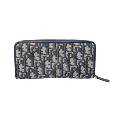 Christian Dior 30 Montaigne Voyageur canvas, Navy, Canvas, Wallet