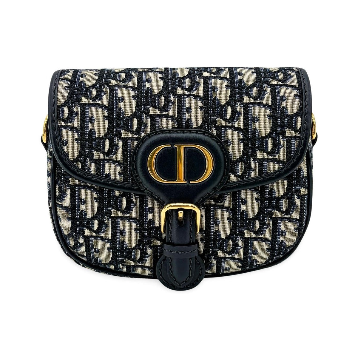 Christian Dior Bobby Flap Oblique Canvas, Beige, Canvas, Handbag