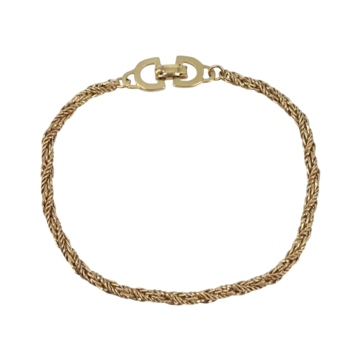 Christian Dior CD Logo Metal, Gold, Metal, Bracelet