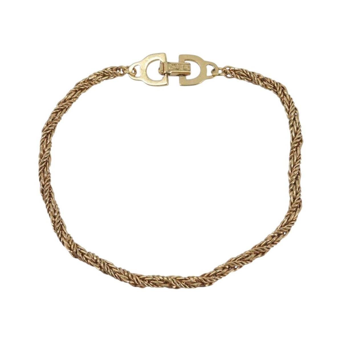 Christian Dior CD Logo Metal, Gold, Metal, Bracelet