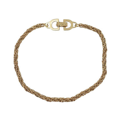 Christian Dior CD Logo Metal, Gold, Metal, Bracelet