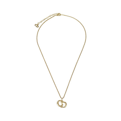 Christian Dior CD Pendant Gold-plated, Gold, Gold Plated, Necklace