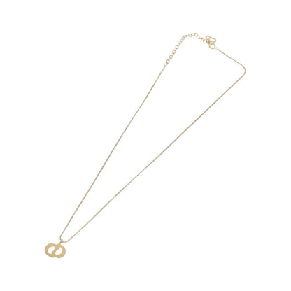 Christian Dior CD Pendant Metal, Gold, Metal, Necklace