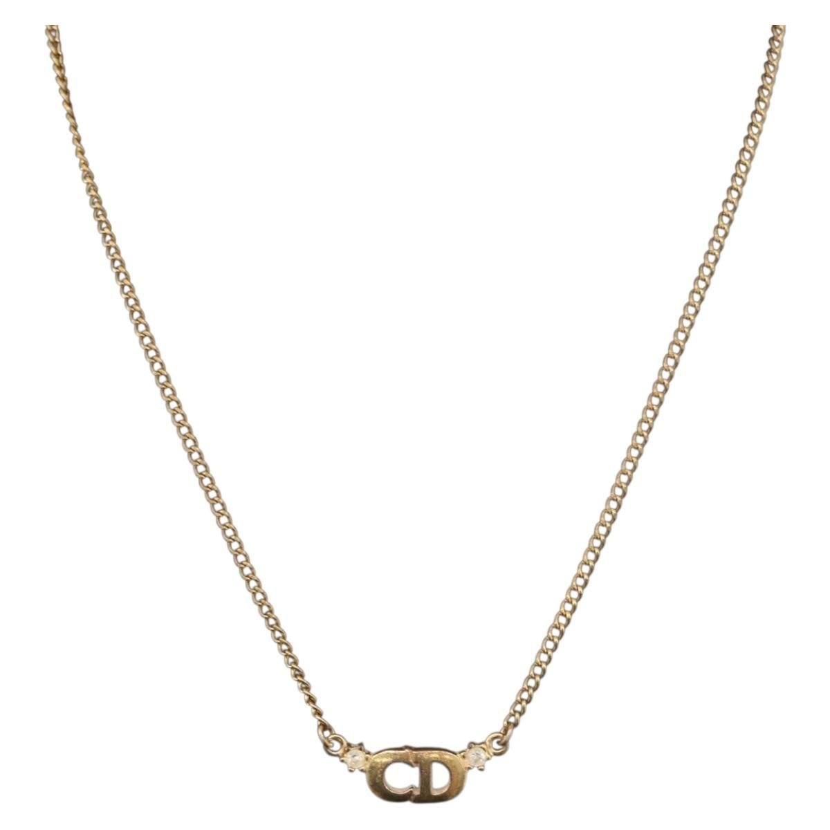Christian Dior CD Pendant Necklace - Brandsamsara