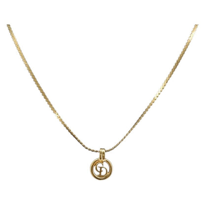 Christian Dior CD Round Pendant Necklace - Brandsamsara