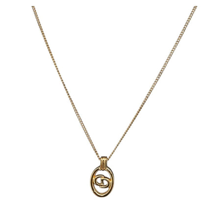 Christian Dior CD Round Pendant Necklace - Brandsamsara