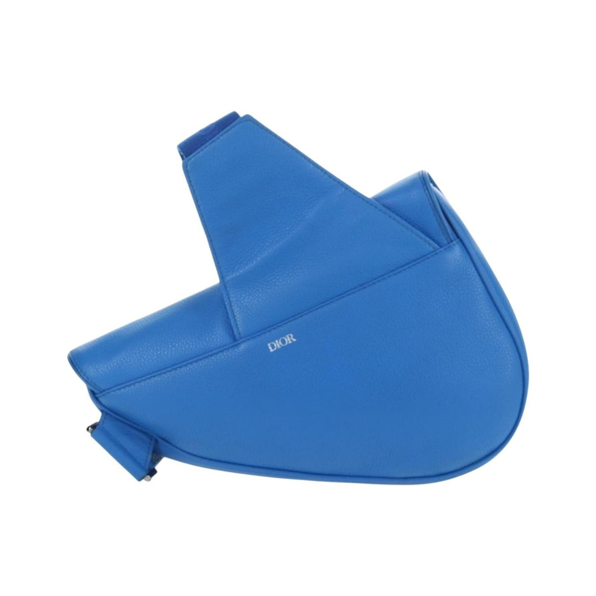 Christian Dior Saddle Leather, Blue, Leather, Crossbody Bag