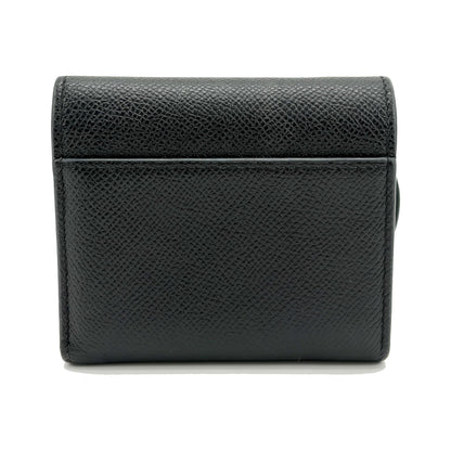 Christian Dior Saddle Lotus Leather, Black, Leather, Wallet