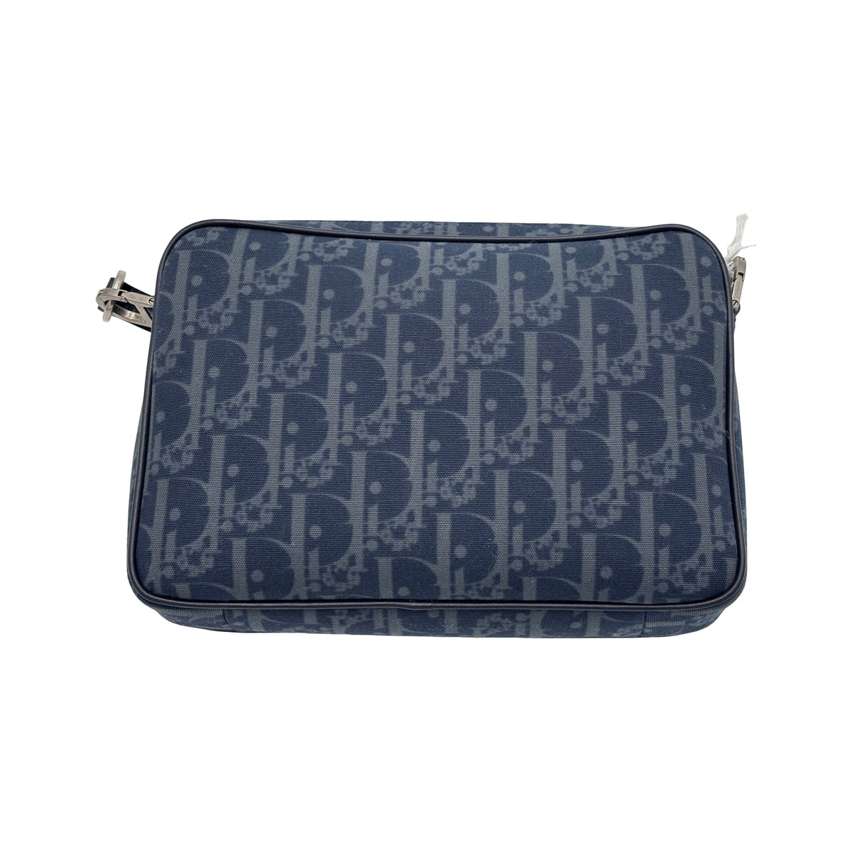 Christian Dior Saddle Tripple Oblique Canvas, Blue, Canvas, Crossbody Bag