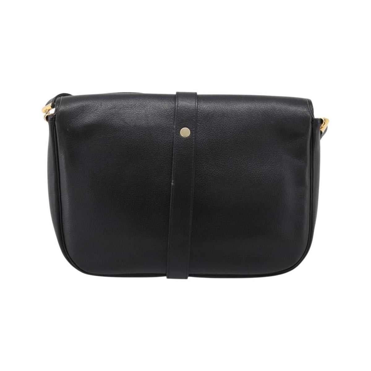 Christian Dior Shoulder Leather, Black, Leather, Shoulder Bag