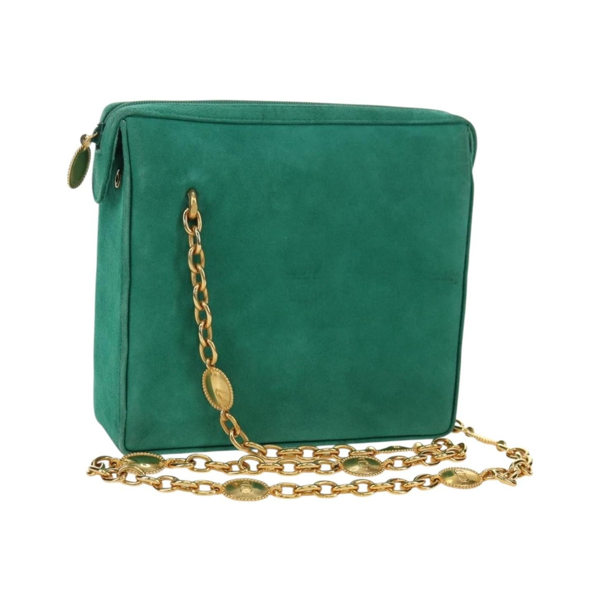 Christian Dior Shoulder Suede, Green, Suede, Shoulder Bag