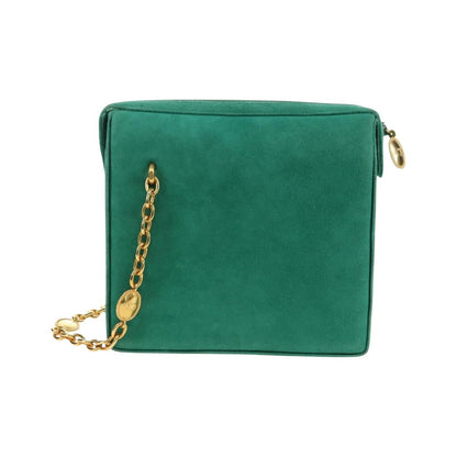 Christian Dior Shoulder Suede, Green, Suede, Shoulder Bag